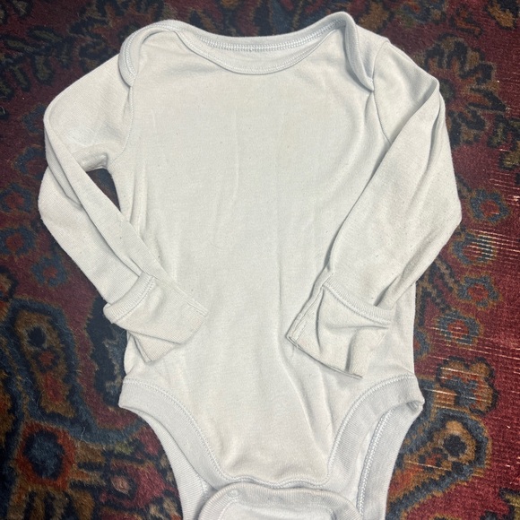 Baby boy lot fair isle sweater, corduroys, striped one piece fleece bear hat - Picture 5 of 16